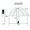 H・A・U Logo Simple Auto Open and Close Umbrella, For Rain