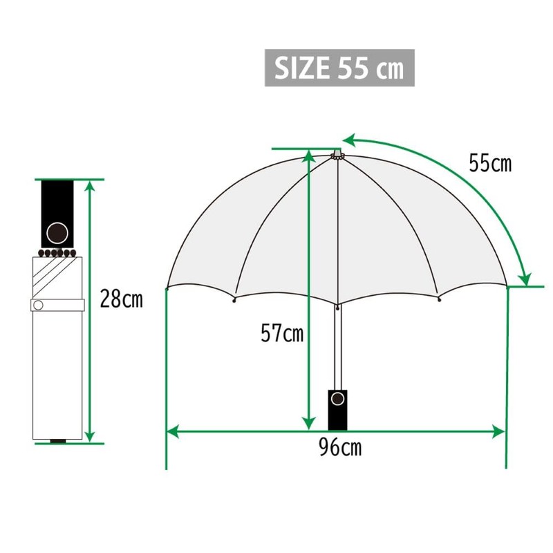 H・A・U Logo Simple Auto Open and Close Umbrella, For Rain