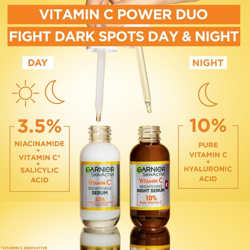 Garnier SkinActive Vitamin C Day Serum, Anti-Dark Spot and Brightening