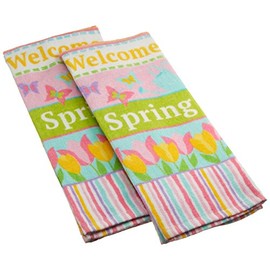 Mainstream Welcome Spring Kitchen Towel - 2-Pack