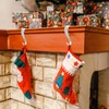 KEYIDO Christmas Stocking Holders for Fireplace Stocking Hangers Weighted Christmas