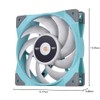 Thermaltake Thermaltake TOUGHFAN 12 Turquoise High Static Pressure Radiator Fan