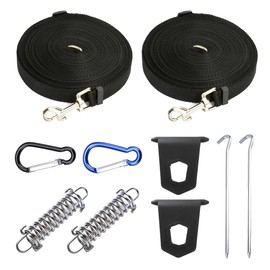 KFSCIP Awning Tie Down Kit, 10-Piece Awning Storm Straps for Caravan Motorhome, Heavy Duty Awning Accessories with Aluminum Pegs and Straps Suitable for Outdoor Camping