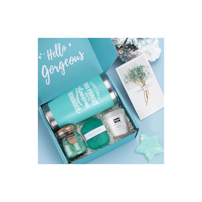 Canasta de Spa Relajante para Mujer 6En1,Regalos de Cumpleaños para