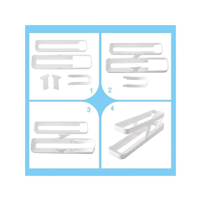 YaLiyA Egg Holder For Refrigerator Automatically Rolling Egg Storage Container