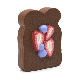 Kiibru Sliced Toast Squishy Jumbo Bread Scented Stressrelief Fidget Squishies Toy Collection (Chocolate)