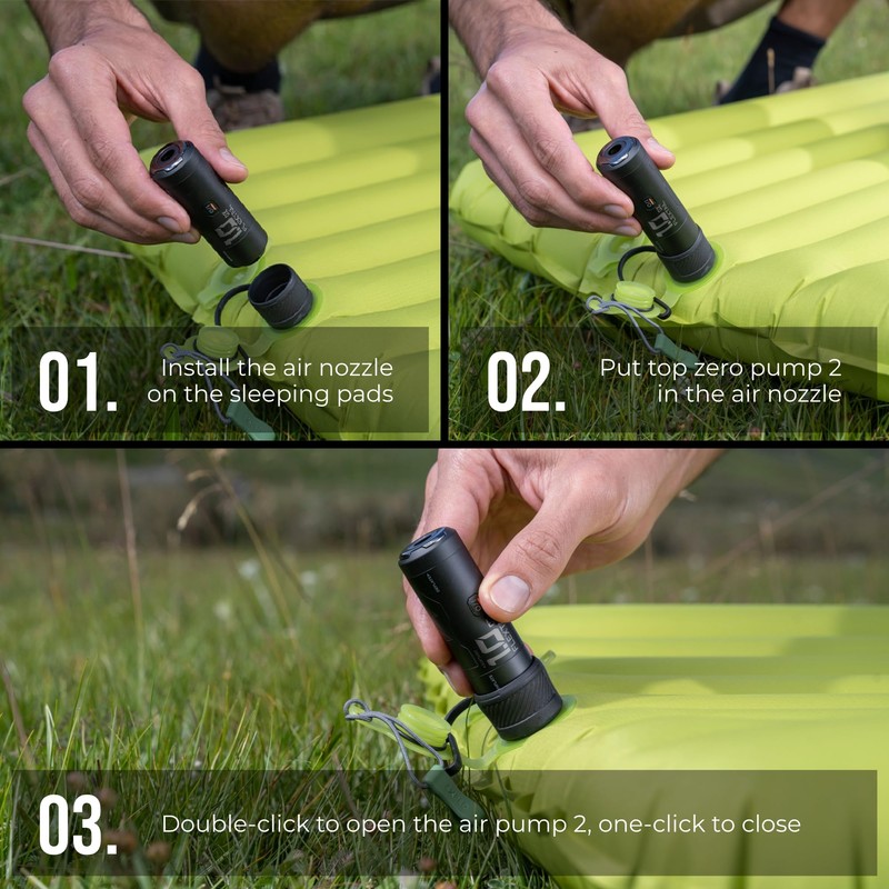 FLEXTAILGEAR Zero Pump 2 Air Pump for Inflatables, Rechargeable Air