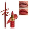Velvet Matte Lipstick &Lip Liner Set-2Pcs Lip Stick with Matching