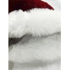 YYCRAFT Long Burgundy Santa Hat Deluxe Christmas Hat for Adults