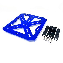 Aluminum Rear Cargo TW200 Top Tail Rack Carrier Luggage Holder Plate for Yamaha TW200 TW 200 1990-2024(Blue)