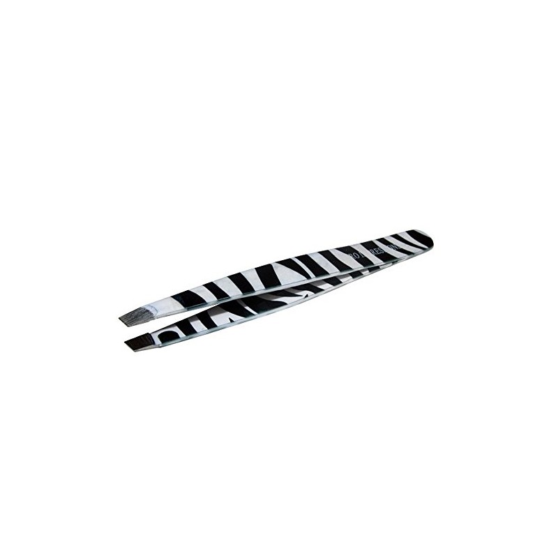 Pro Impressions Zebra Print Slant Tweezer