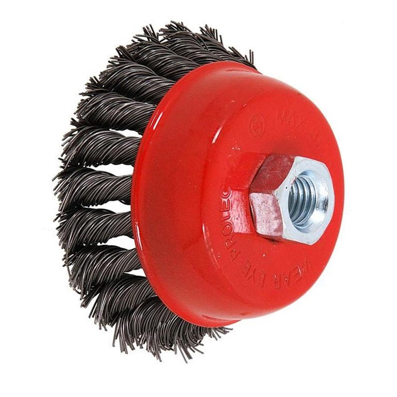 Dapetz ® Twist Knot Wire Wheel Cup Brush 85mm M14