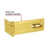Hermex POCL-450, Portacandado de acero latonado 4 1/2"