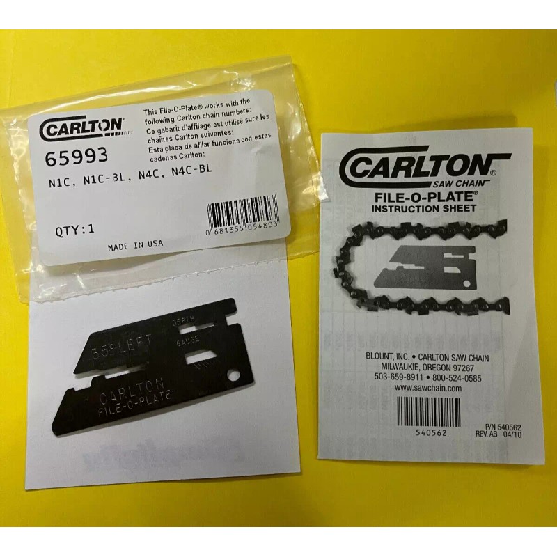 Carlton 65993 Carlton FILE-O-PLATE 3/8" LO PRO 5/32" CHAINSAW FILE