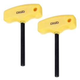 sourcing map 2pcs T-Handle Hex Key Wrench 6mm Metric T-Key Inner Hexagon Wrenches Spanner Repair Tool for Automotive Household Maintenance, Black