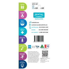 Medichill Perineal Ice Packs (with Covers) - Pack of 10 Postpartum Ice Packs & 10 Covers