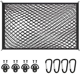 Mellbo Luggage Net, Roof Net, Cargo Net, Car Ceiling Net, Double Layer Net, Travel, Sleeping in Car, Outdoors, 31.5 x 23.6 inches (80 x 60 cm)