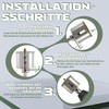 CSOOM 90 mm Glass Drill Hole Saw with 2 x