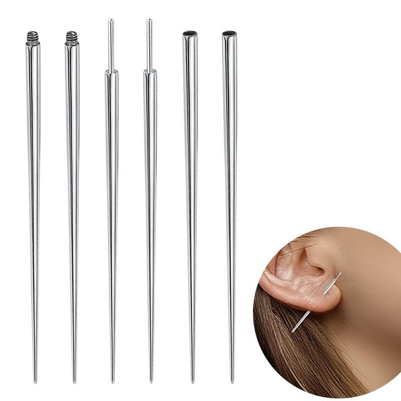 Tomedeks 6 PCS Nose piercing kit, Ear piercing kit, Belly