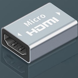 tunghey 2Pack Micro HDMI Adapter Extender HDMI Type D Female to HDMI Type A Female Coupler Connector Support 3D 4K 1080P for Cameras, Computers, Projectors