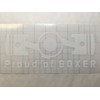 Boxer Sticker 2.7" x 6.3" White