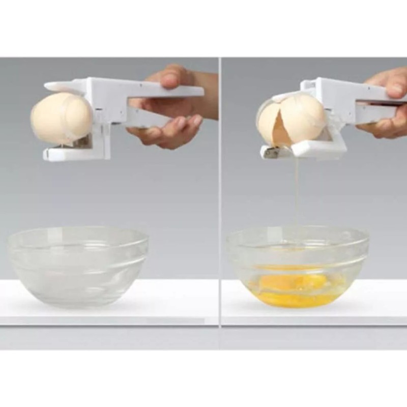 Emson EZCracker Handheld Egg Cracker & Yolk Separator Kitchen Tool