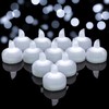 Yakpo 12 Pack Cool White Flickering LED Floating Tea Light,