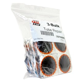 Rema Tip Top Tube Patches, Round Vulcanizing Patches for Motorcycle and Automotive Tire Inner Tube Repair, Red Feather Edge (2 in. Qty 100)