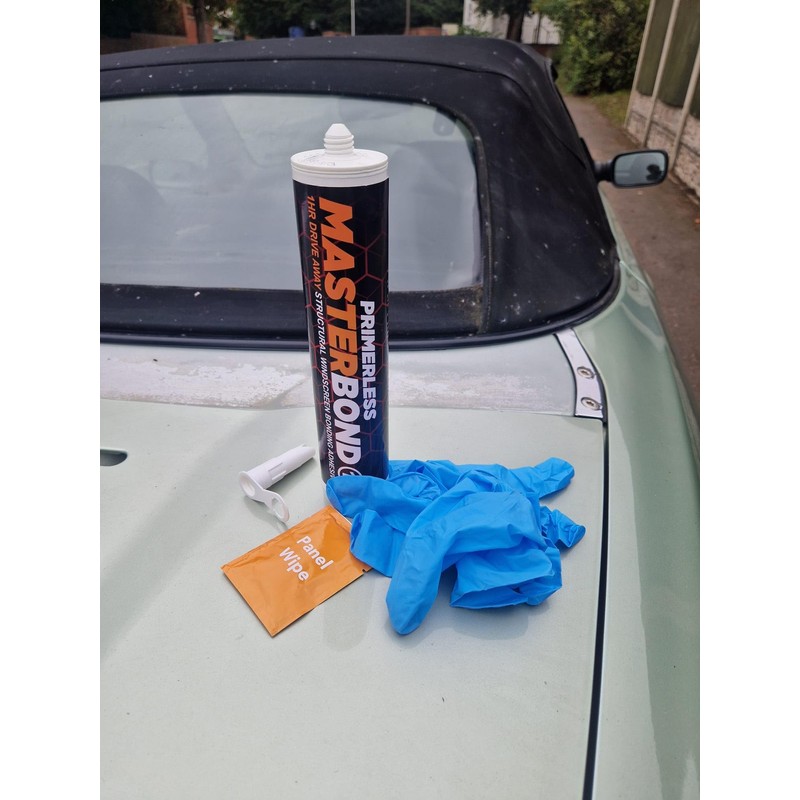 WAYSIDE Masterbond Primerless Cabriolet-Convertible bond repair. No Primer needed. Rear