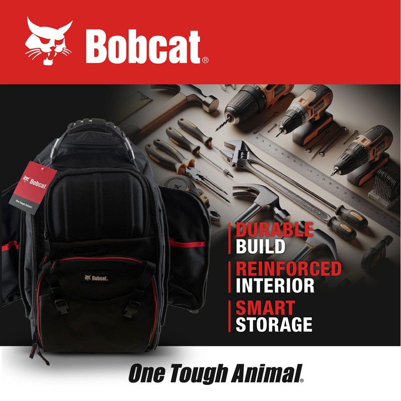 Bobcat Rolling Tool Bag with Organizer & EVA Pocket -