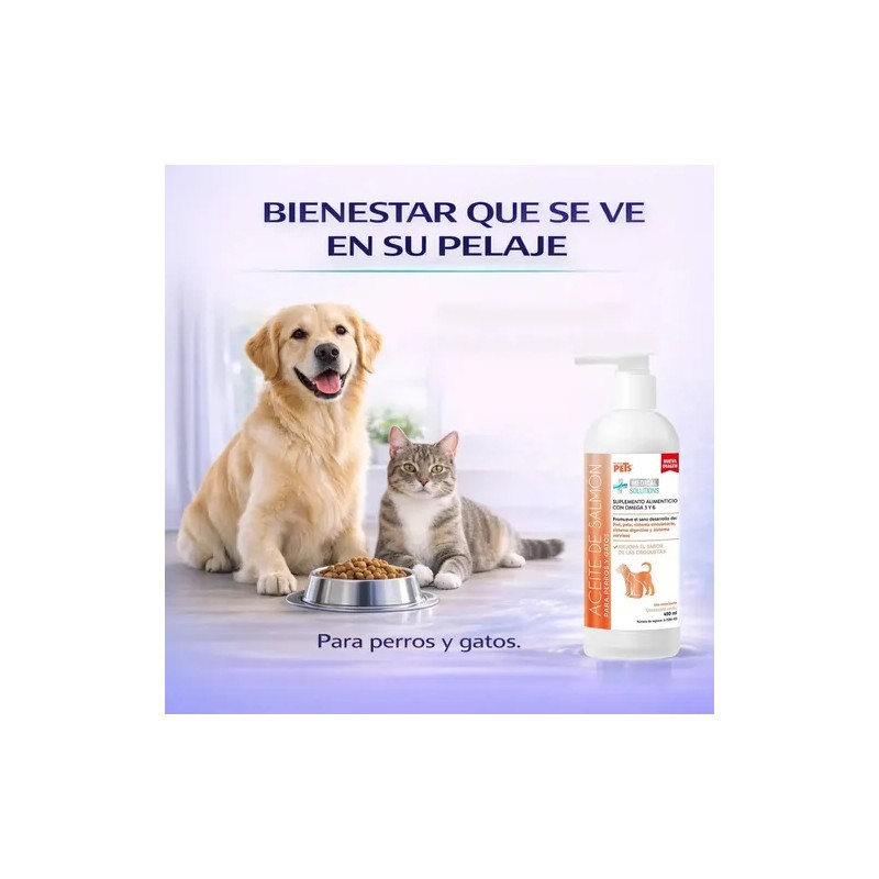 Aceite De Salmón Omega 3 Y 6 Para Perros Y