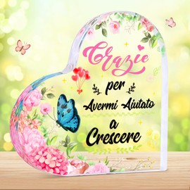 LOHAME End of Year Gift Thank You Teacher Mother Girlfriend Acrylic Ornament Gifts for Teacher Nursery Graduation