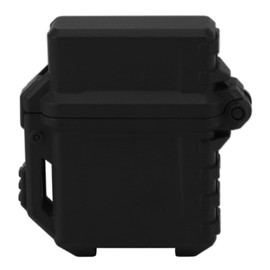 Lighter Storage Case Box Durable Portable Heat Resistant Oil Proof Protective Lighter Container Organizer Holder Black