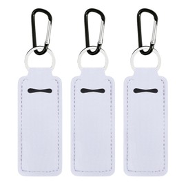 KUKEANVO Chapstick Holder | Lip Balm Holder Keychain with Carabiner Clip | Portable Lip Gloss & Chapstick Protector for Backpack, Purse, Keys | Cute Stocking Stuffer Gift for Her