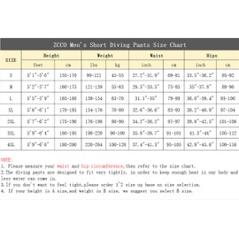 ZCCO Wetsuit Pants Shorts Men Women 2mm Neoprene Shorts for Swimming Surfing Snorkeling Diving Boating Scuba(Men 2XL)
