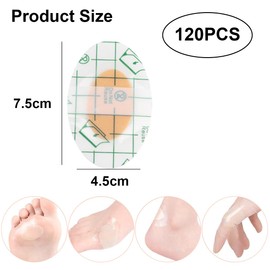 Ruayia Pack of 120 Ear Protectors, Water, Transparent Disposable Earmuffs, Ear Muffs, Shower Ear Cover, Ultra Thin Waterproof Ear Patches for Hair Dye, Shower, Bathing, Salon, Spa