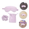 Beavorty Faux Silk Sleep Mask Set Soft Adjustable Eye Cover