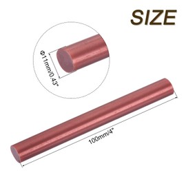 sourcing map 12pcs Mini Hot Glue Sticks for Glue Gun 11mm x 100mm Large Glue Sticks, Burgundy Red