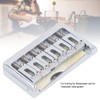 Hardtail Bridge with Saddles Metal 6 String Fixed Replacement for