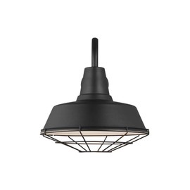 Generation Lighting 98374-12 Barn Light Cage for Outdoor Light Fixture Black 98374-12, Stainless Steel Hanging Light Cage for Rustic Home Decor, Metal Lamp Guard for Outdoor Wall Light Fixture