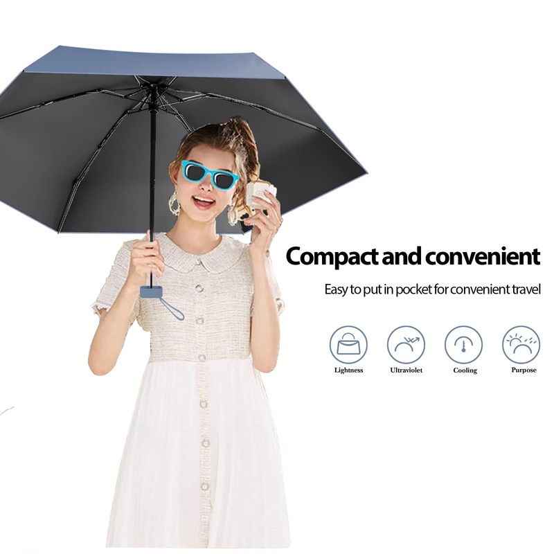 Sykerout Umbrella, Mini Umbrella, Pocket Umbrella, Compact Umbrella, Mini Foldable