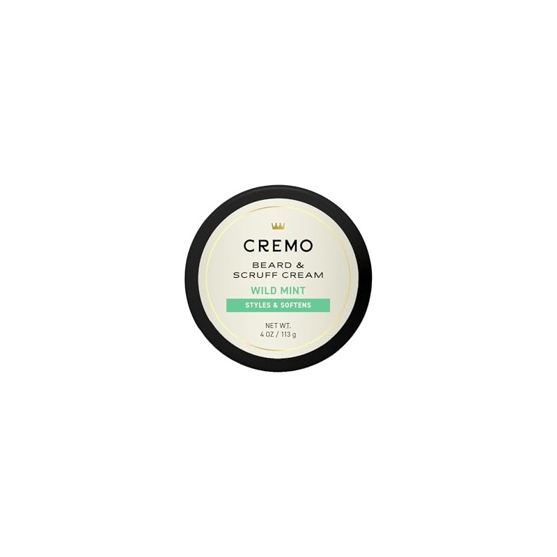 Cremo Beard & Scruff Cream, Mint Blend 4 oz