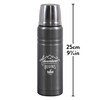 Gentlemen's Hardware Unisex's GEN329 Hip Flask, Gunmetal, 180 ml
