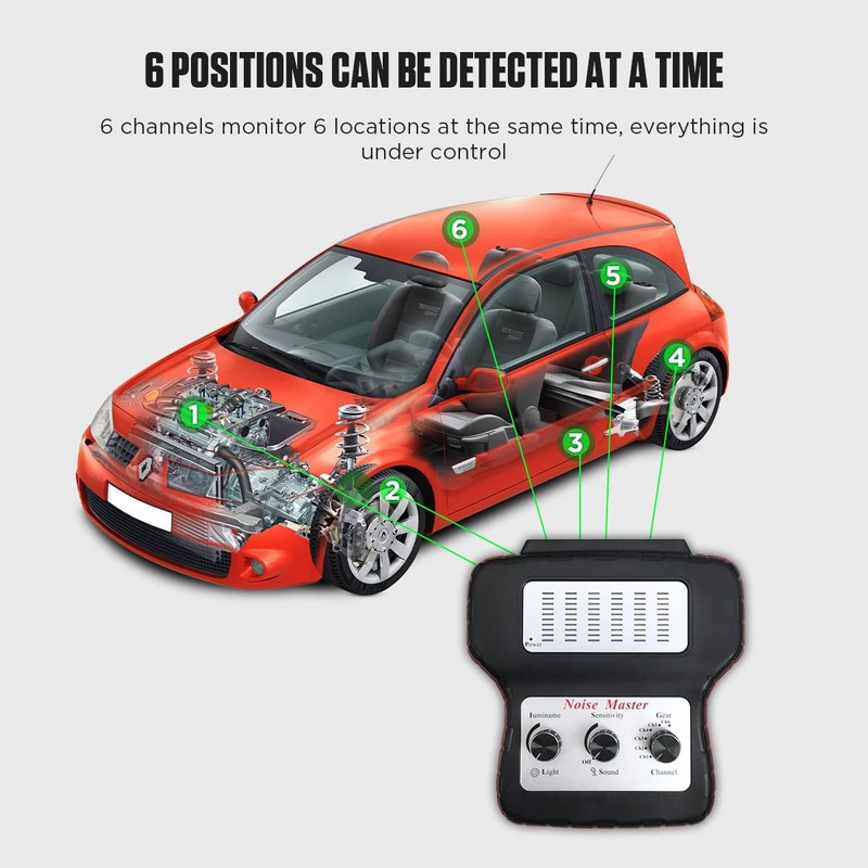 Chassis Ear Automotive Engine Noise Finder Tool, 6 Channel Chassis