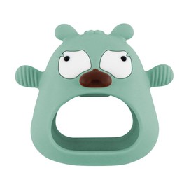 Teething Toys for Babies 3+ Months,Cute Dog Buddy Never Drop Silicone Teether Toys for Infants 3+ Months,Baby Chew Toys for Sucking Needs,BPA Free(Green)