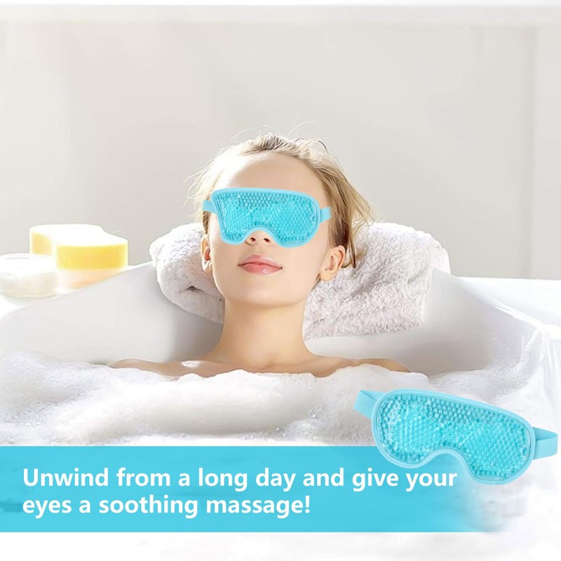 Eye Mask Cooling Glasses Reusable Cooling Eye Mask for Dark