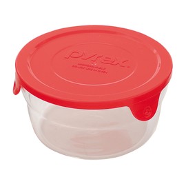 PYREX CP-8597 Serve & Range, 10.1 fl oz (300 ml), Round, Red