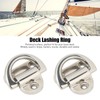 Stainless Steel Marine Folding Pad Eye Cleat Heavy Duty D