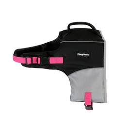 ZippyPaws Adventure Dog Lifejacket, Swimming Vest for Dogs & Puppies, Life Jacket for Swim Training Small Medium & Large Dogs - Pink, Medium