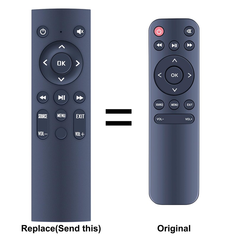 TCNOUMT Replacement Projector Remote Control Compatible with ULTIMEA Apollo Projector